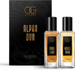 OG LUXURY ALPHA DUO Combo Long Lasting Premium Men Fragrance 