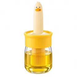 Oil Dispenser Bottle with Silicone Basting Brush