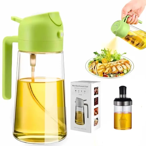 Image of Oil Spray Bottle And Brush Jar for Cooking
