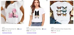 Ojsr Womens T Shirts Starting @ ₹128