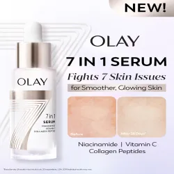 Olay 7in1 Face Serum with Niacinamide Vit C & Collagen Peptide to Fight Ageing - 30ml