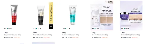 Image of Olay Beauty Product up to 70% Discount