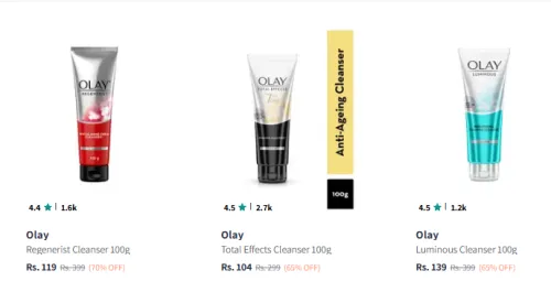 Image of Olay Beauty Product Upto 70% Discount