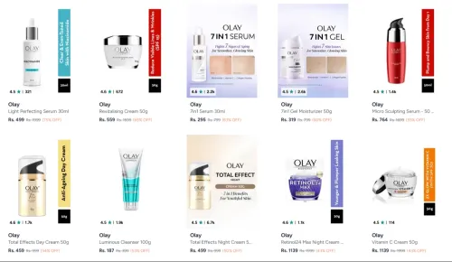 Image of Olay Beauty Products up to 75% Discount