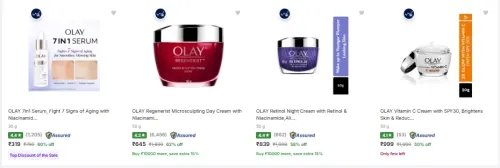 Image of OLAY Moisturizer at minimum 50% Discount
