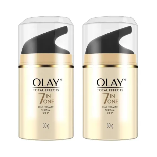 Image of Olay Total Effects Day Cream With Vitamin B5, Niacinamide, Green Tea, Spf 15 Fights With Uv Protection For Normal, Dry, 