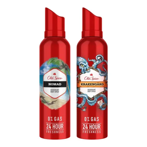 Image of Old Spice Deodorant Body Spray (Nomad & Krakengard) – 140ml Each