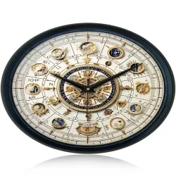  OLIVE TREE Black & Black Embellished Wall Clock