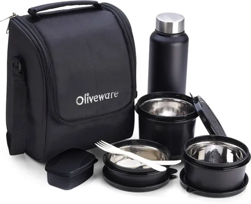 Image of Oliveware Premium Lunch Box Set with Bottle (2220 ml)