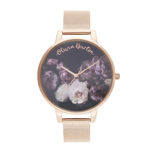 Image of Olivia Burton Fine Art: Floral Dial Women's Watch (OB16WG22)