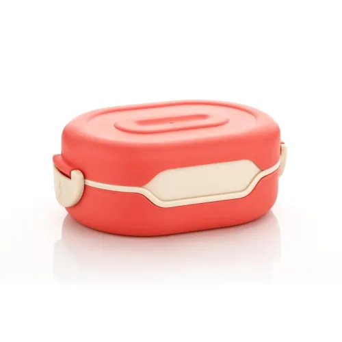 Image of OLMARIT KITCHENWARE Insulation 2 Compartment Lunch Boxes Leak Proof Reusable Freezer Safe Lunch Box for Kids Tiffin Box 