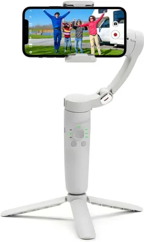 Image of Omexcart 3-axis stabilizer intelligent camera head multiple tracking modes face tracking 3 Axis Gimbal for Mobile (2)