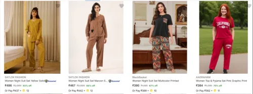 Image of Omi Womens Night Suits Upto 87% Off