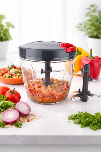 Image of OMORTEX Heavy Duty 1000ML Unbrekable Vegetable Chopper & Cutter For Daily Use in Kitchen Vegetable & Fruit Chopper (1* C