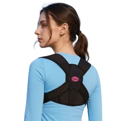 Omphoo Premium Upper Back Posture Corrector Belt for Men & Women | Professional-Grade Breathable Back Support Brace | Ad