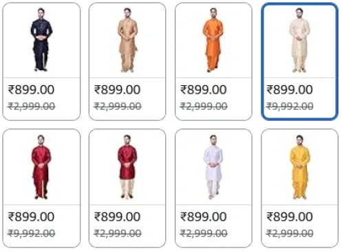 Image of Om Shubh Mangalam Men's Dupion Silk Fancy Dhoti Kurta Set