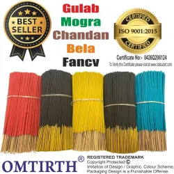 Omtirth INCENSESTICK COMBO  (400 g, Set of 5)