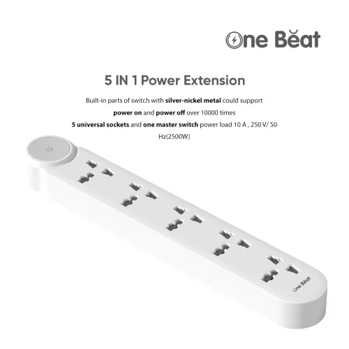 Image of One Beat 5-Outlet Power Extension Board