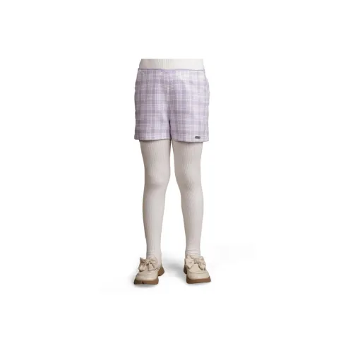 Image of One Friday Kids Girls Lilac Checks with Sequence Shorts