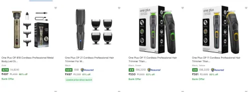 Image of One Plus Trimmers Starting at ₹497