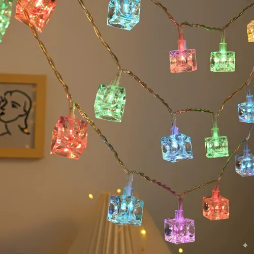 Image of One94Store 14 LED, 3 Meter Ice Cube String Lights