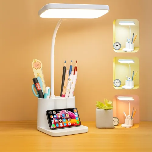 Image of One94Store 3-in-1 LED Desk Lamp with Phone Holde