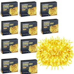 One94Store 36Ft Warm White LED String Lights (Pack of 10)