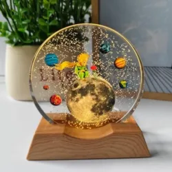 One94Store 3D Acrylic LED Moon Stars Night Lamp