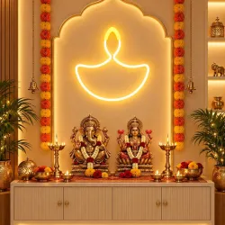 One94Store Diwali Diya LED Neon Strip Lights