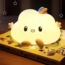 One94Store Big Cloud Face Silicone Night Light