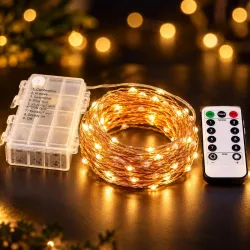One94Store Fairy Lights 10M 100 LED Battery Operated String Lights with 8 Modes