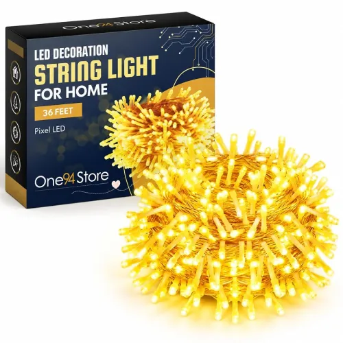 Image of One94Store LED Pixel String Light Pack of 1 – 36 Ft Copper Wire Fairy Lights