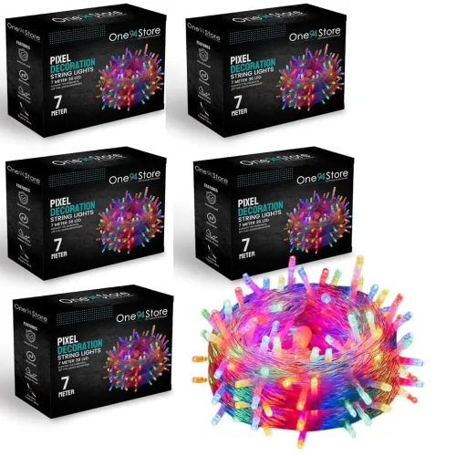 Image of One94Store 7m LED String Lights (36 Multicolor LEDs, Pack of 5)
