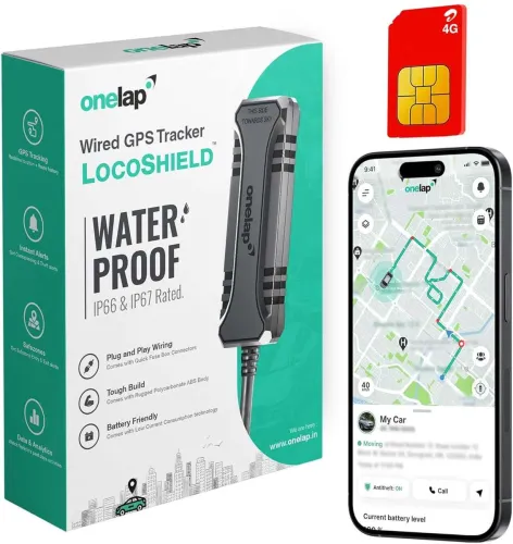 Image of onelap LocoShield Wired IP67 Waterproof GPS Tracker for Car and Bike