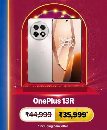 Image of OnePlus 13R Smartphone @ ₹35999 on Big Billion Day Sale