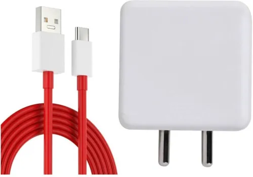 Image of OnePlus 80W SuperVOOC Wall Charger (White & Red)