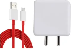 OnePlus 80W SuperVOOC Wall Charger (White & Red)