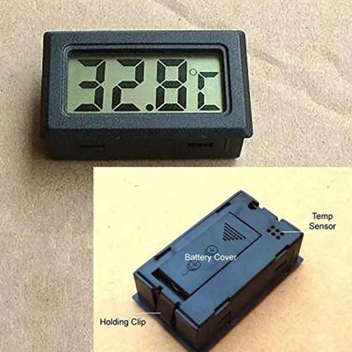 Image of ONEX Digital Lcd Refrigerator Fridge Freezer Room Temperature Thermometer Thermometer with Fork Kitchen Thermometer