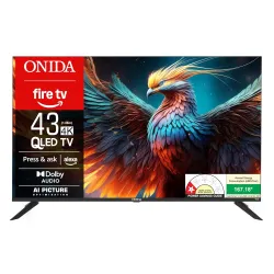 Onida 108 cm (43 inch) QLED Ultra HD 4K Smart Fire TV 