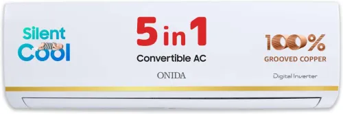 Image of ONIDA 2025 Model 1.5 Ton 3 Star Split Inverter 5-in-1 Convertible Cooling with Deep Cleaning AC (IR183PRSG, White)