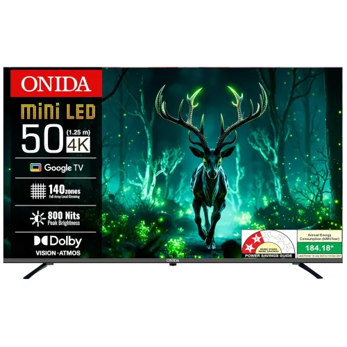 Image of Onida 127 cm (50 inchs) Nexg Series 4K Ultra HD Smart QLED Mini LED Google TV MZ50MIN