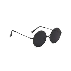 Online Mantra Round Polarized Sunglasses – Black