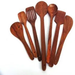 OnlineCraft Kitchen Spoon Set (Brown)