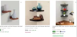 Onlinecraft Wall Shelves Upto 88% Discount