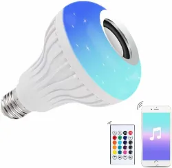 OnlineFront LED Music Bulb Speaker (10cm)