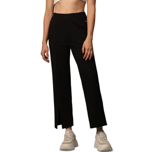 Image of ONLY Women's High Rise Straight Fit Jersey Trousers 