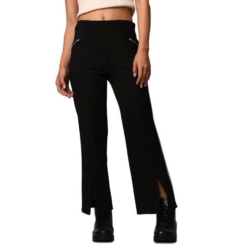 Image of ONLY Women's Jersey Trousers with Bottom Slit