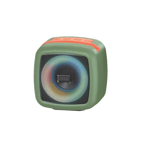 Image of OOGE Vibebox 1000 Bluetooth Speaker | 7W Wireless Speaker with AUX & USB Port | RGB Lights | Type-C Charging | Bluetooth