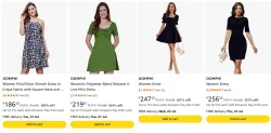 OOMPH! Womens Dresses Starting @ ₹186
