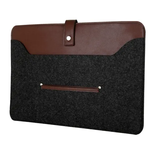 Image of OON Felt Laptop Sleeve - Protective-13 Inch-Black